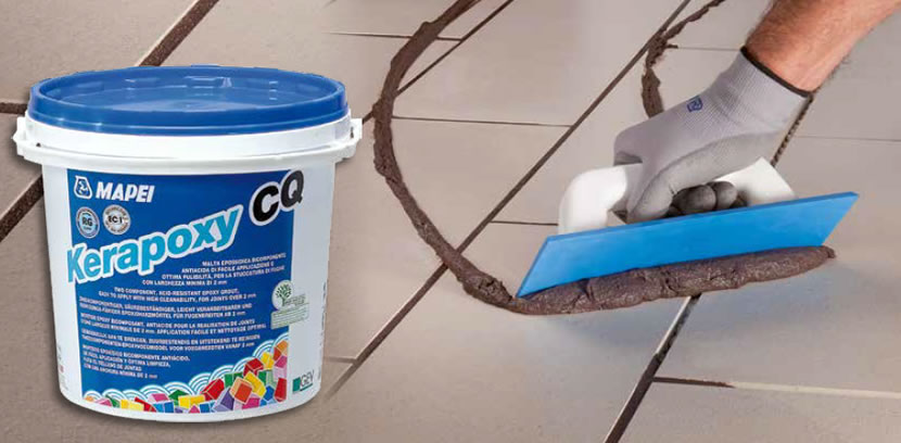 Kerapoxy CQ – chit epoxidic pentru rosturile placărilor ceramice, cu mozaic și piatră naturală